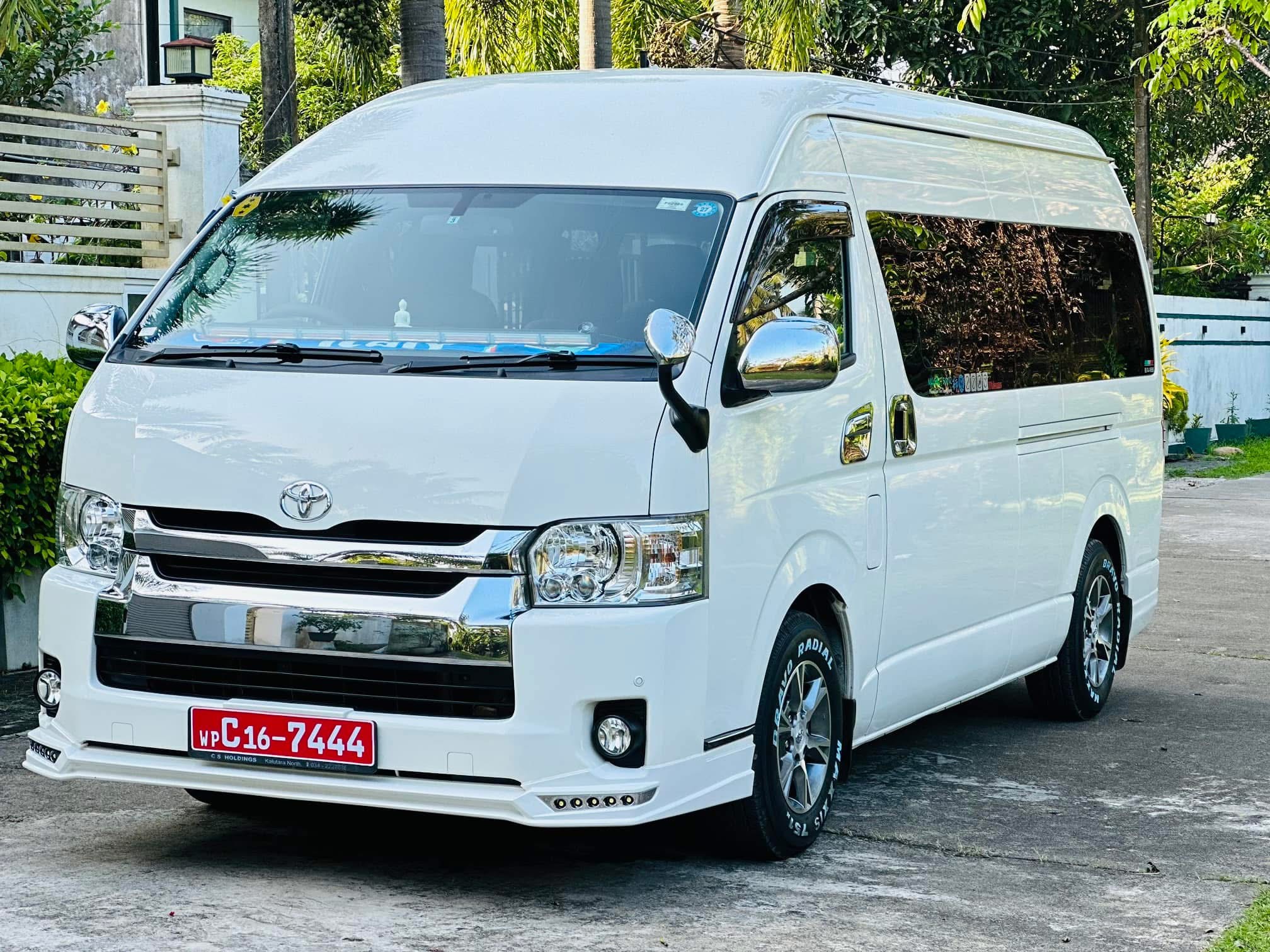 Toyota High Roof passenger van rental in Sri Lanka