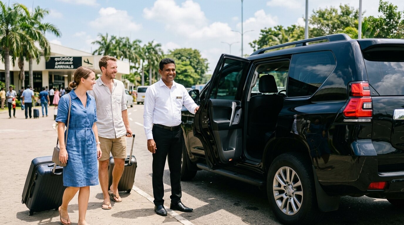 Chauffeur-driven car rental with private driver in Sri Lanka